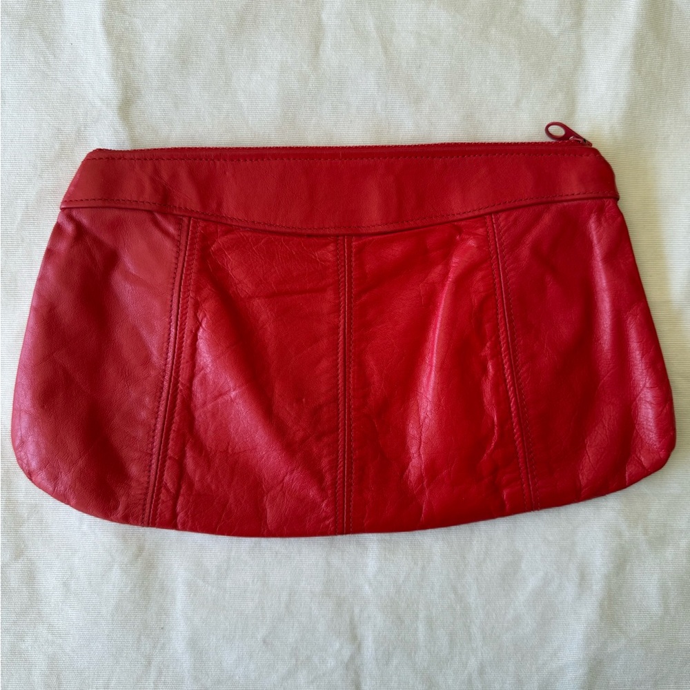 EUC-Vintage Red Clutch Handbag
